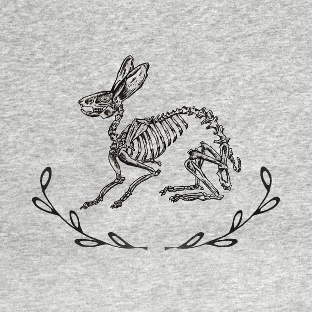 Bunny Skeleton by deadlydelicatedesigns